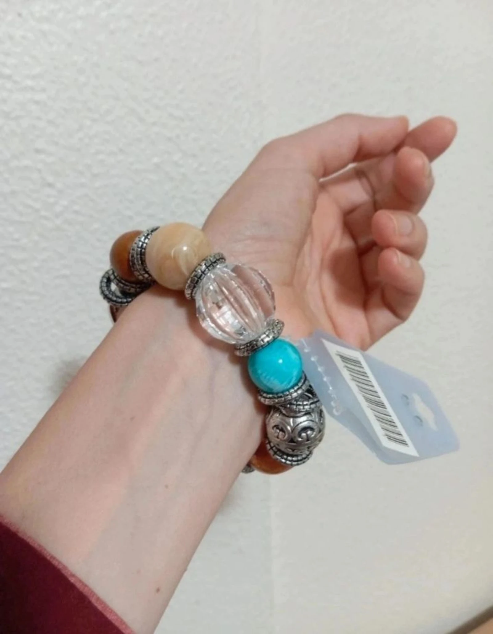 Kleurige boho armband elastisch | Boho elastische armband | Kleurige bohème armband – photo 3